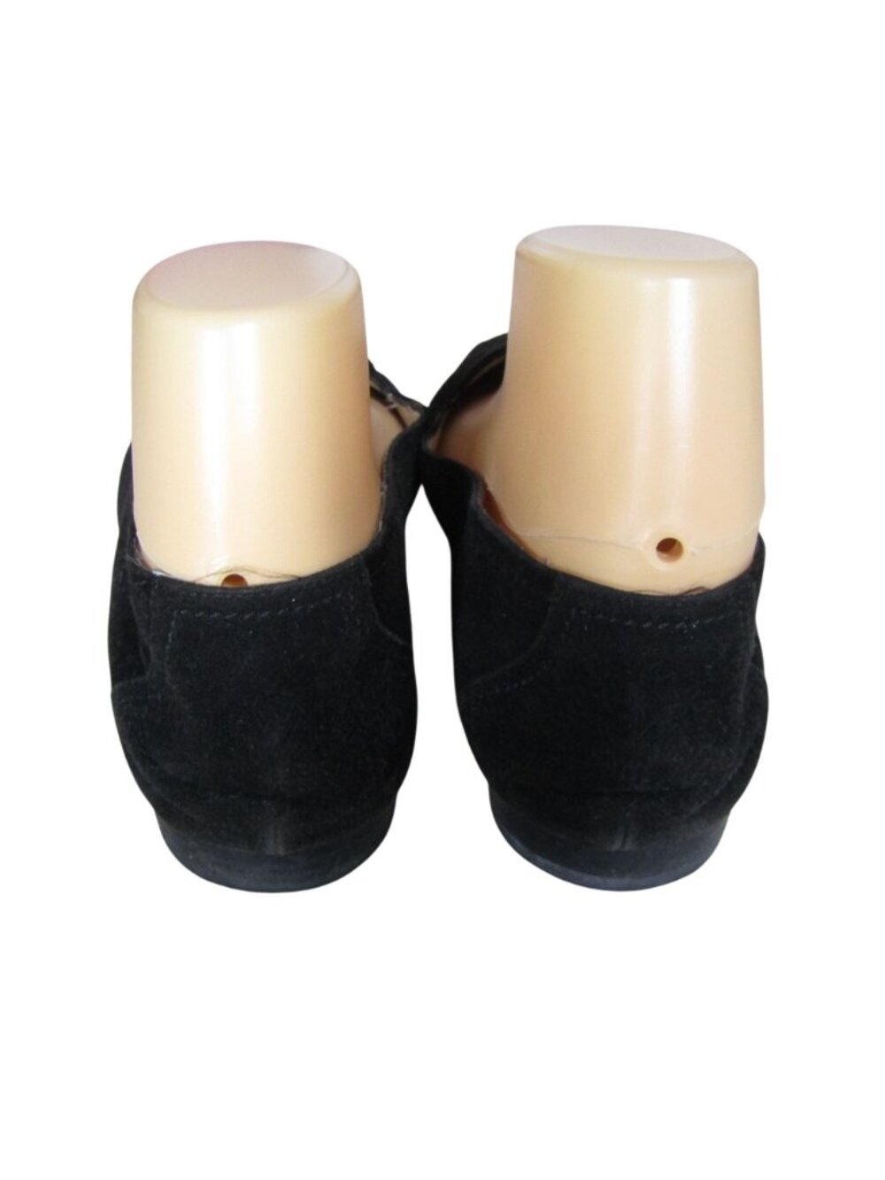 VTG CHANEL Black Suede Leather Loafers Ballet Flats Quiet Luxury EU 36.5 US 6 - Picture 2 of 12